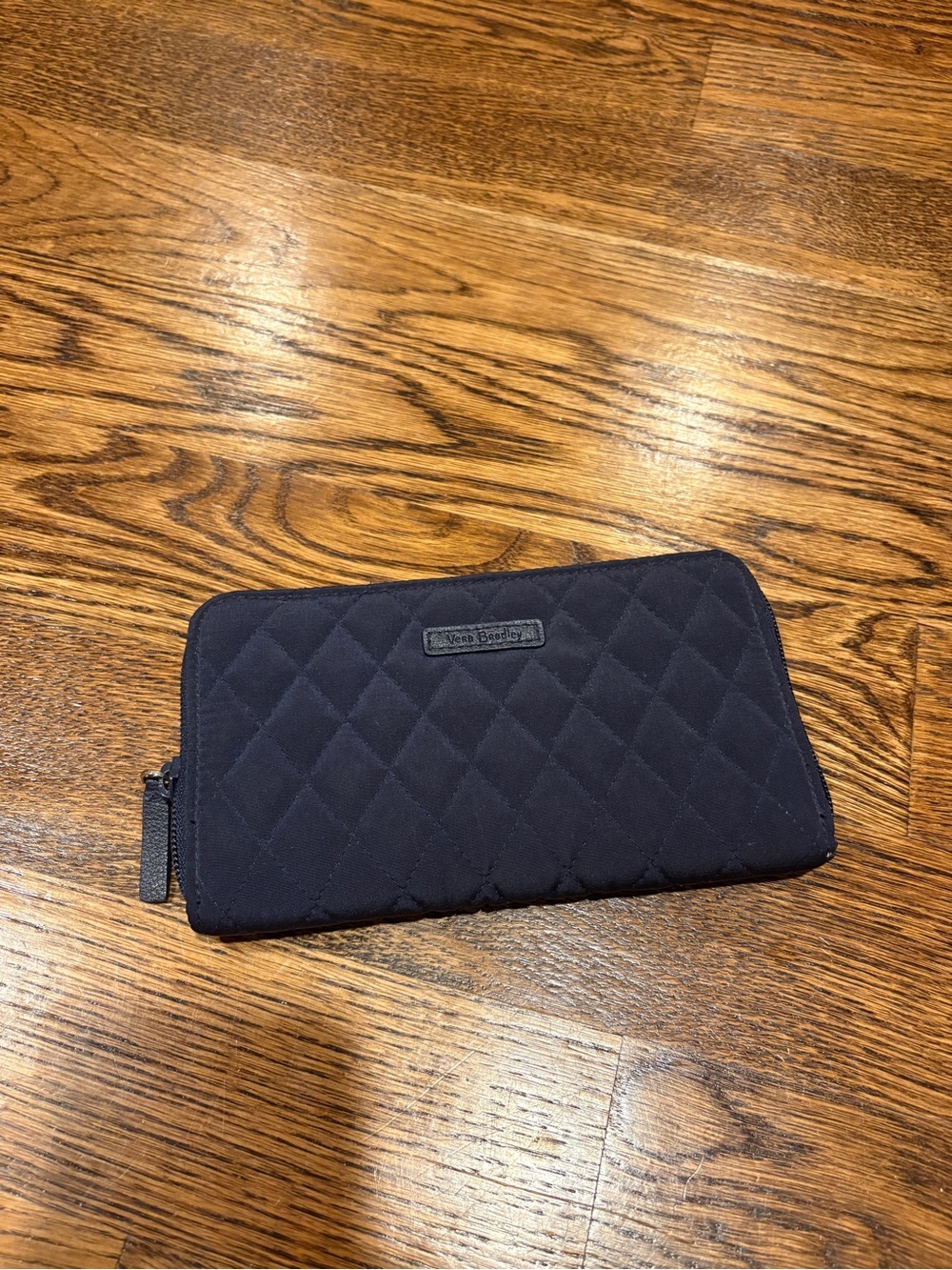 Vera Bradley Quilted Zip-Around Wallet in Navy